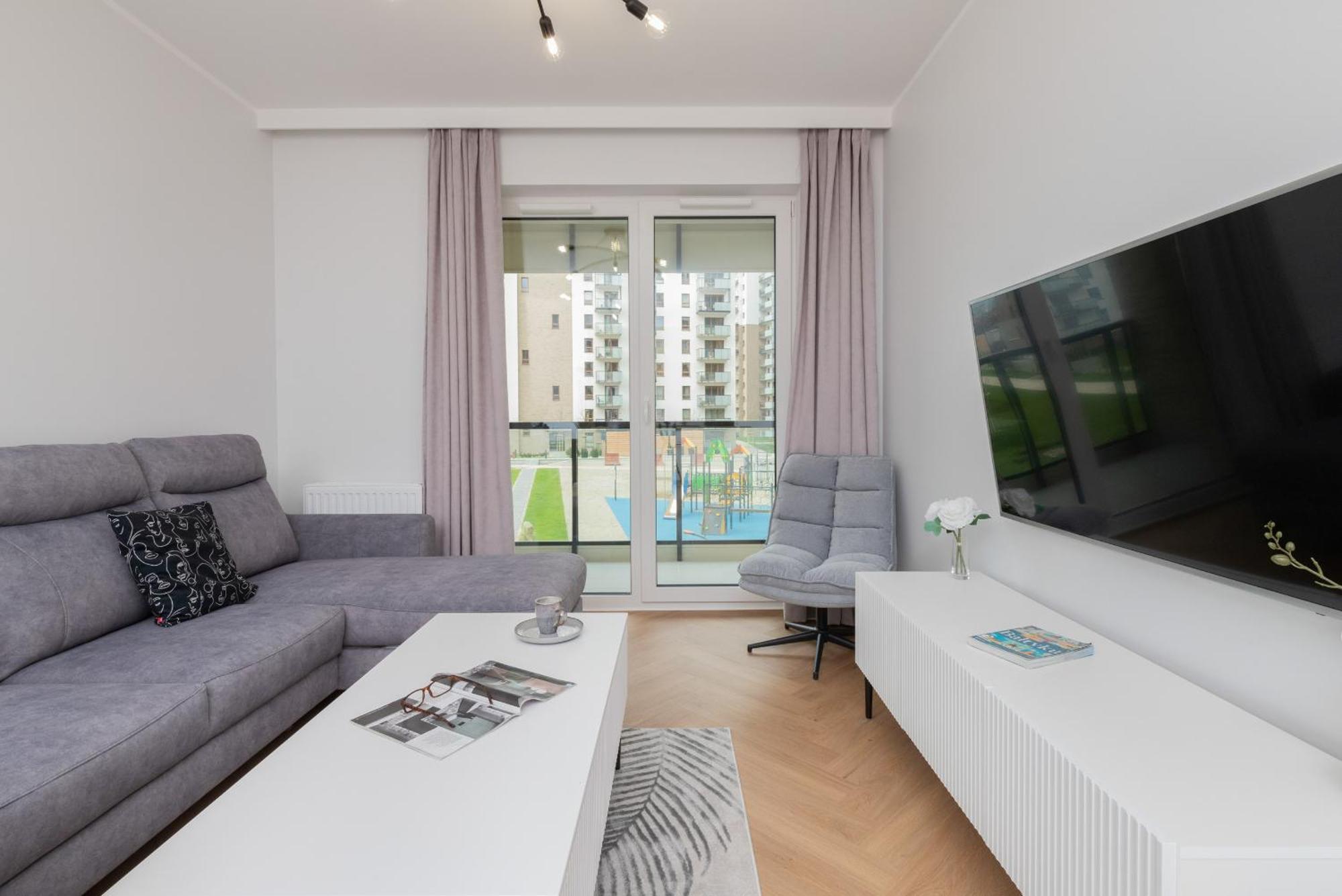 Nowa Letnica Comfortable Apartments With Balcony & Parking Gdansk By Noclegi Renters Exteriér fotografie