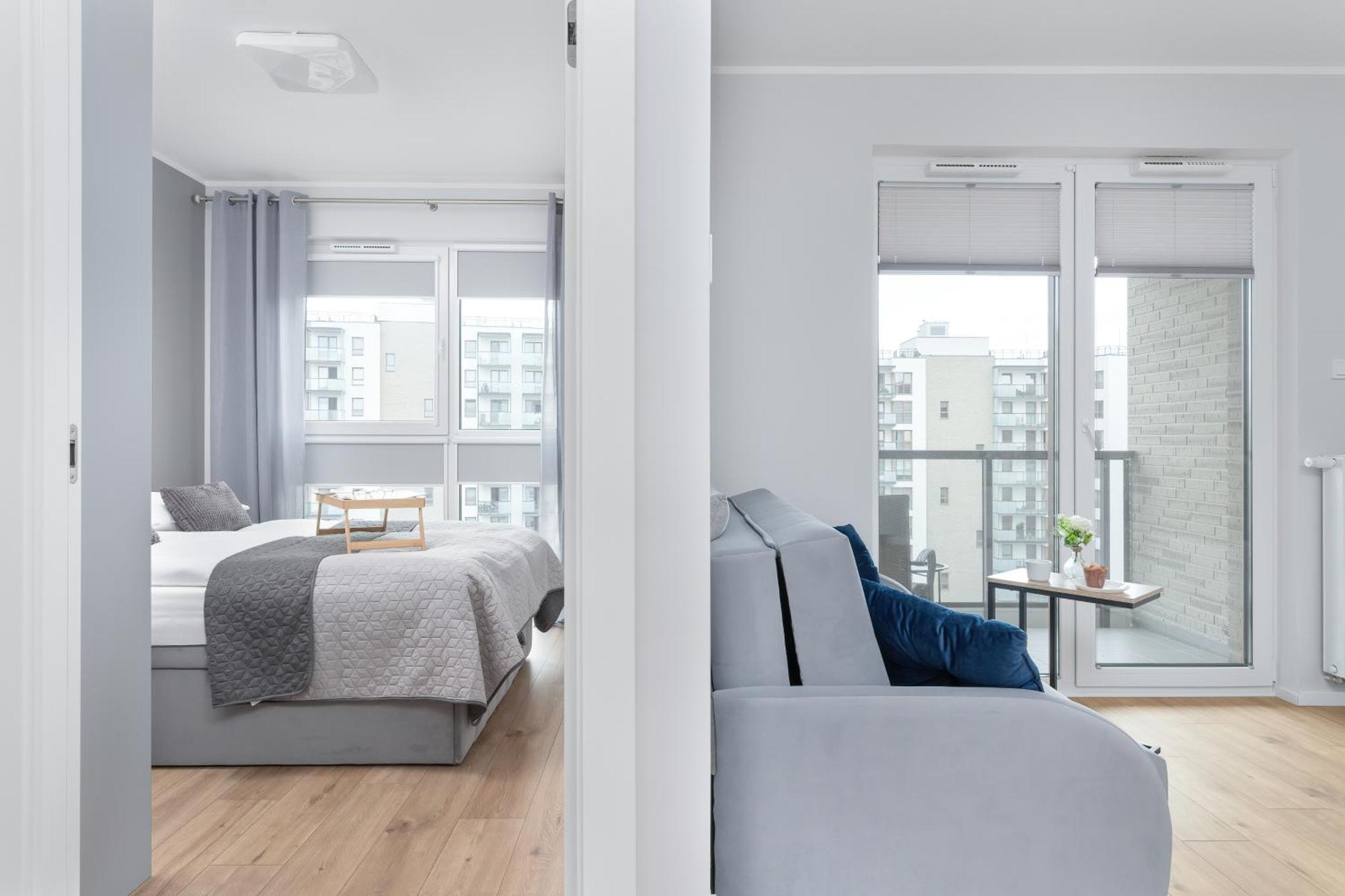 Nowa Letnica Comfortable Apartments With Balcony & Parking Gdansk By Noclegi Renters Exteriér fotografie